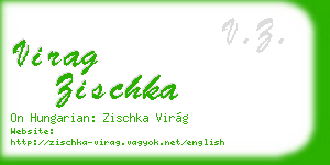 virag zischka business card